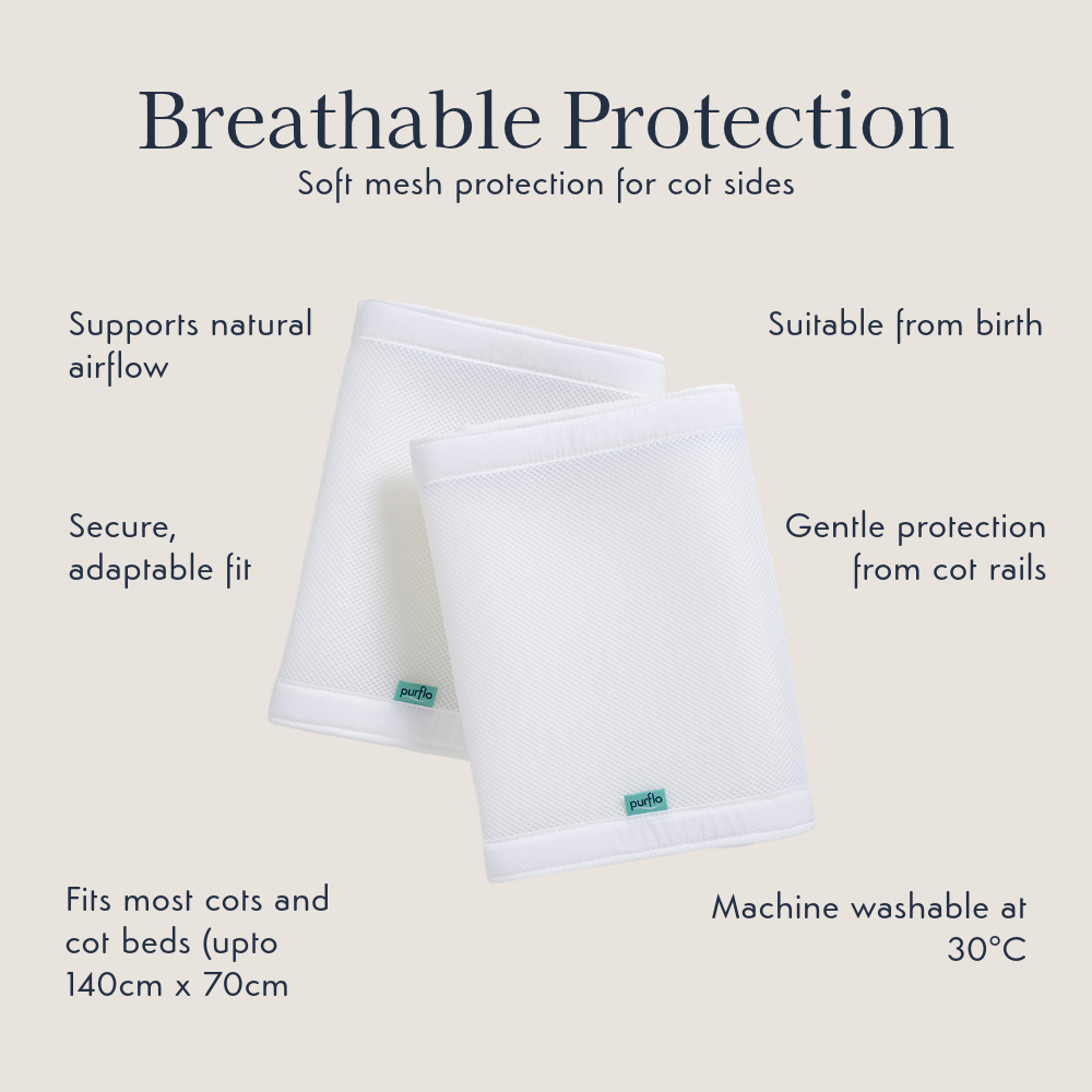 Breathable Cot Bumpers 2 Pack