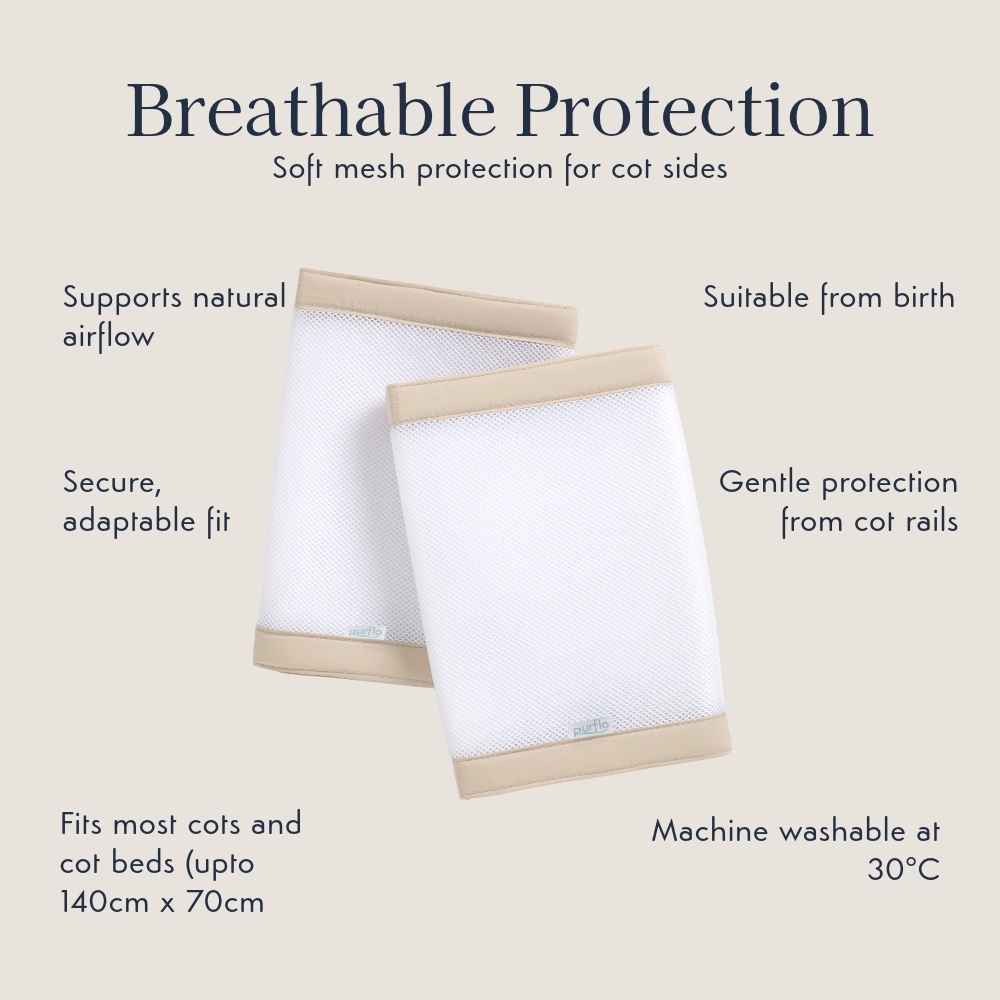 Breathable Cot Bumpers 2 Pack