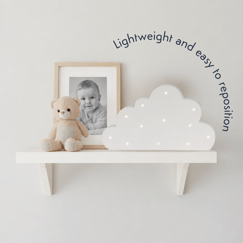 Wooden Cloud Nursery Light