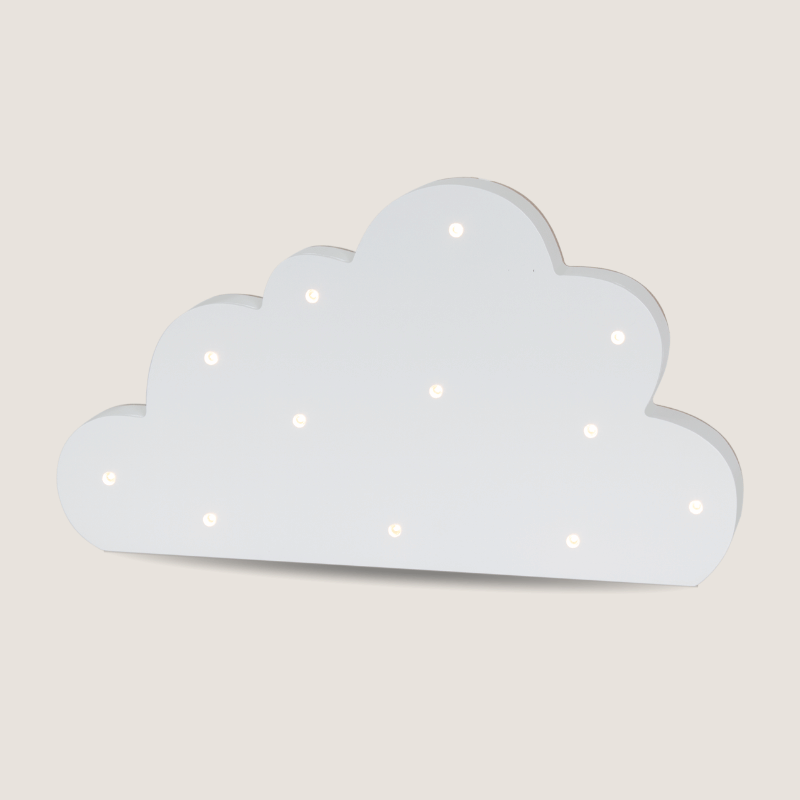 Wooden Cloud Nursery Light