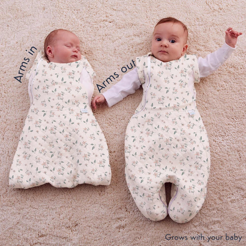 Swaddle to Sleep Bag 2.5 Tog - 0-4M All Seasons