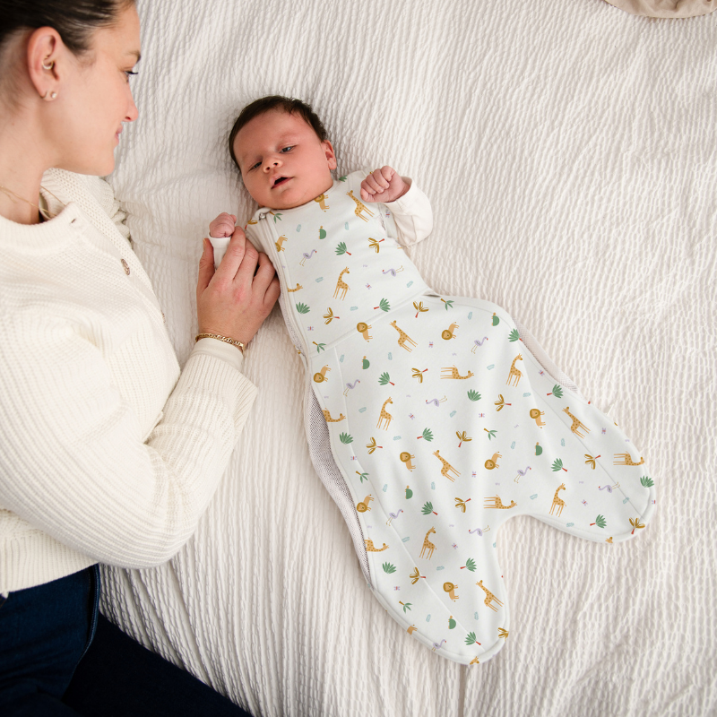 Swaddle to Sleep Bag 0.5 Tog - 0-4M Lightweight