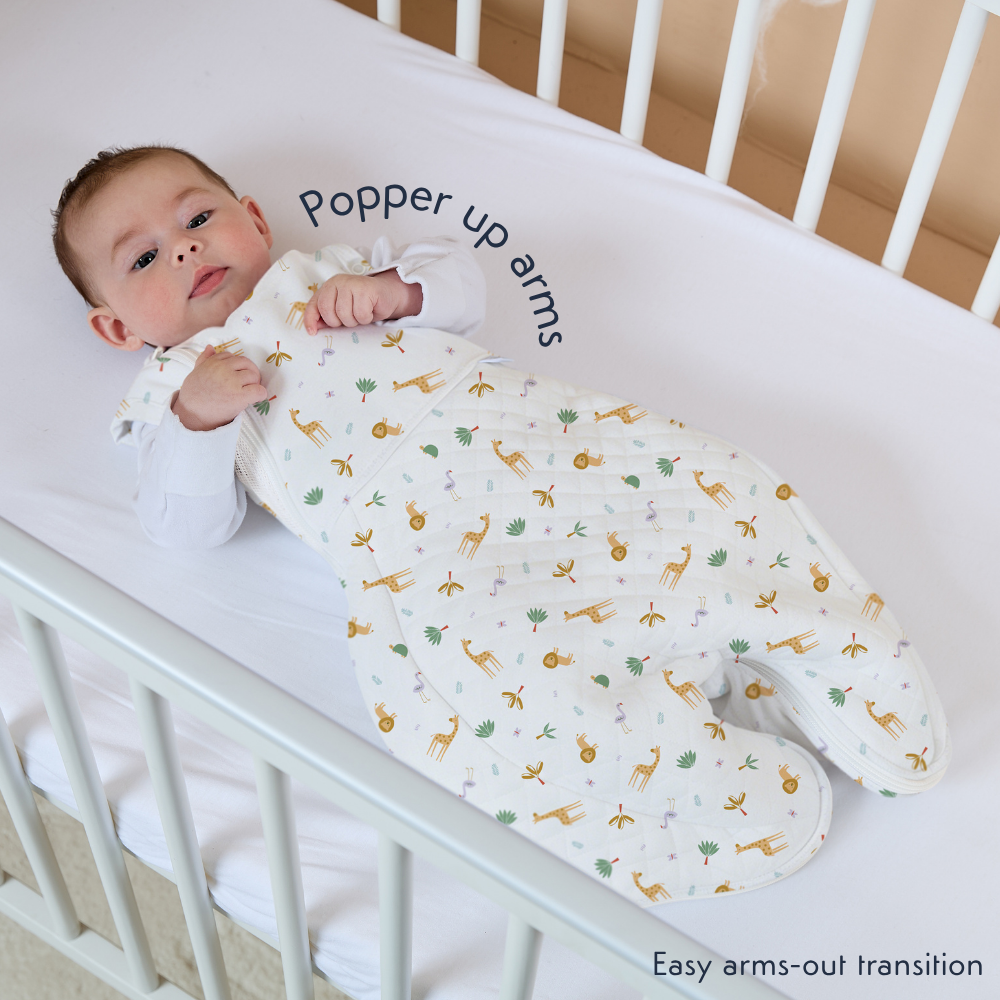 Swaddle to Sleep Bag 2.5 Tog - 0-4M All Seasons