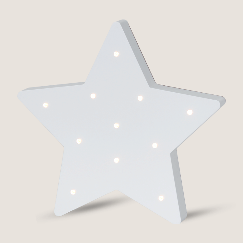 Wooden Star Nursery Light
